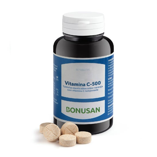 Bonusan Vitamina C 500 Naranja 60 Tabletas Masticables