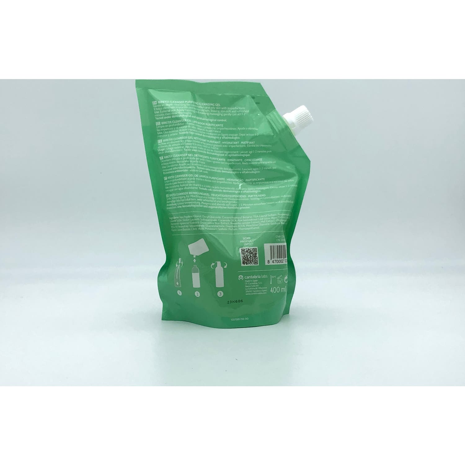 Biretix Cleanser Gel Limpiador Purificante Recarga 400ml