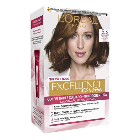 L'Oreal Excellence Creme Tinte de Cabello Nº5,3 Castaño Claro 1ud