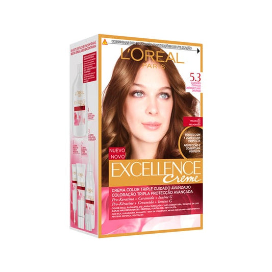 L'Oreal Excellence Creme Tinte de Cabello Nº5,3 Castaño Claro 1ud