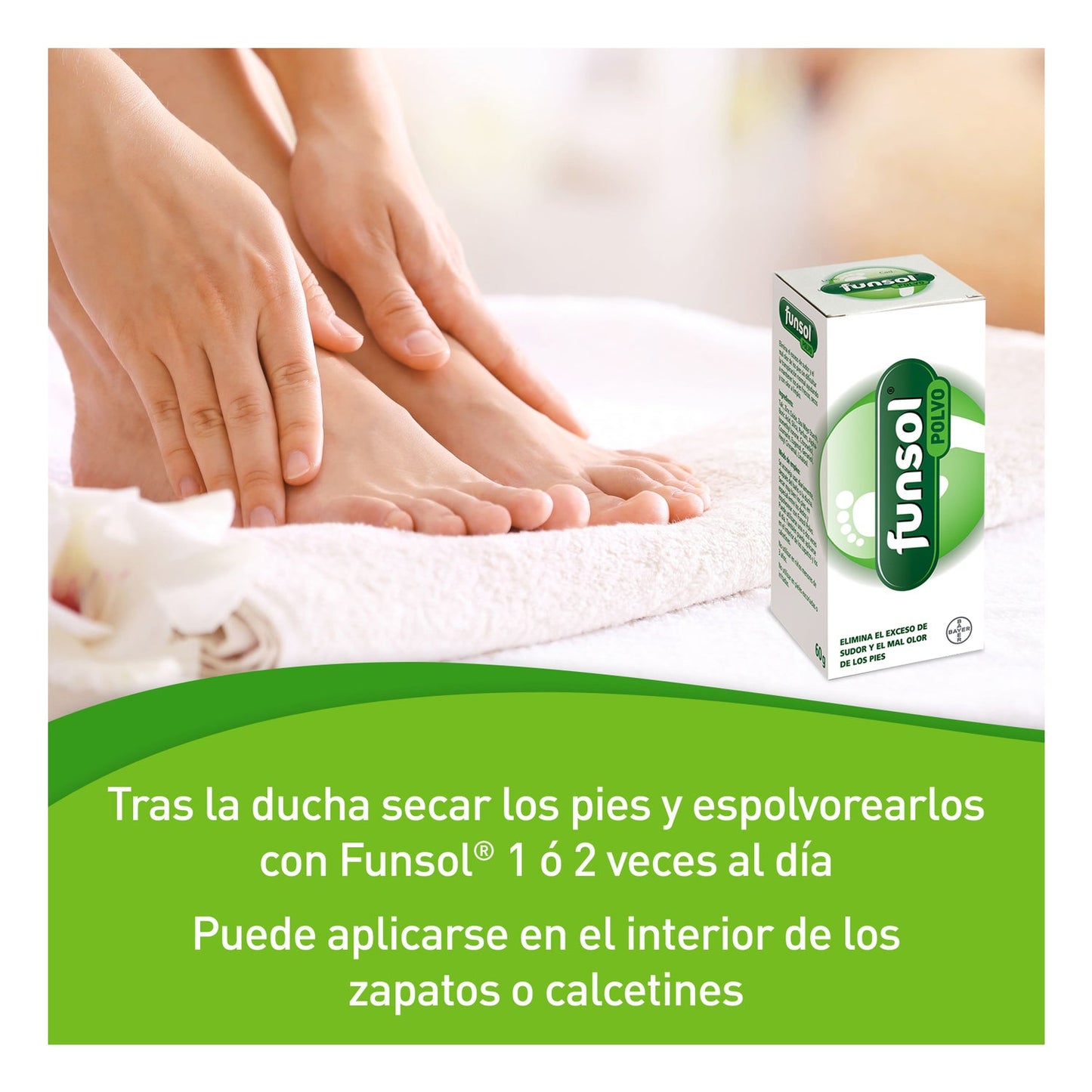 Funsol Desodorante en Polvo Pies 60g