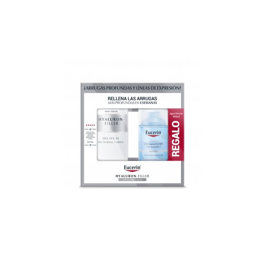 Eucerin Pack Hilauron Filler Día Pnm 50 ml + Solución Micelar 50 ml