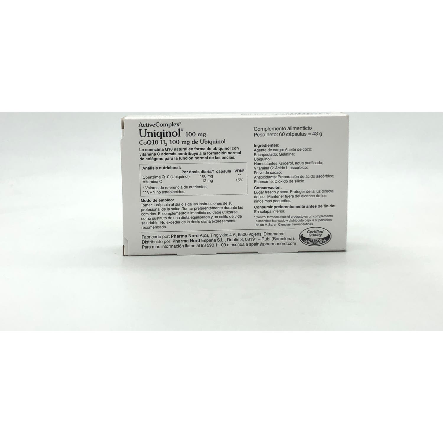 ActiveComplex® Uniqinol Q10 100mg 60cáps