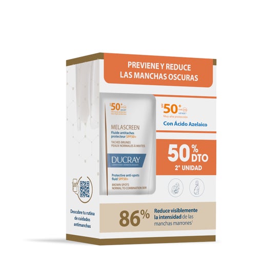 Ducray Melascreen Fluido Protector Anti-Manchas SPF50+ 2x50ml