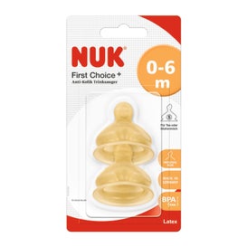 Nuk tetina látex T1 boca ancha orificio s 2uds