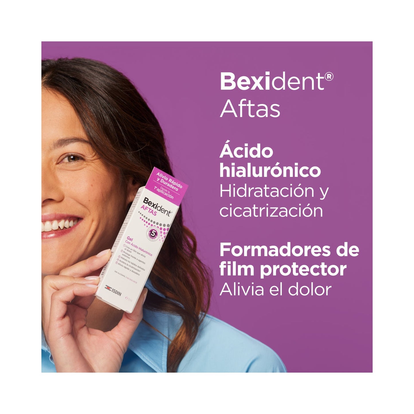 ISDIN Bexident Aftas Colutorio con Ácido Hialurónico 120ml