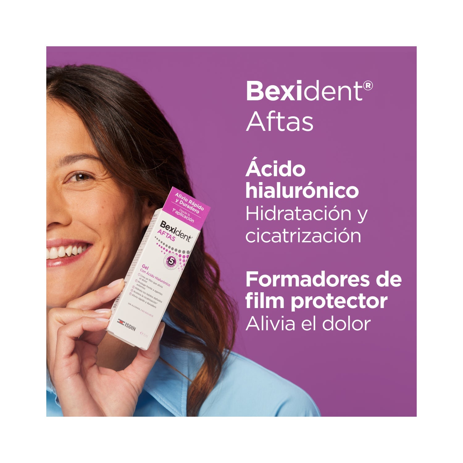 ISDIN Bexident Aftas Colutorio con Ácido Hialurónico 120ml
