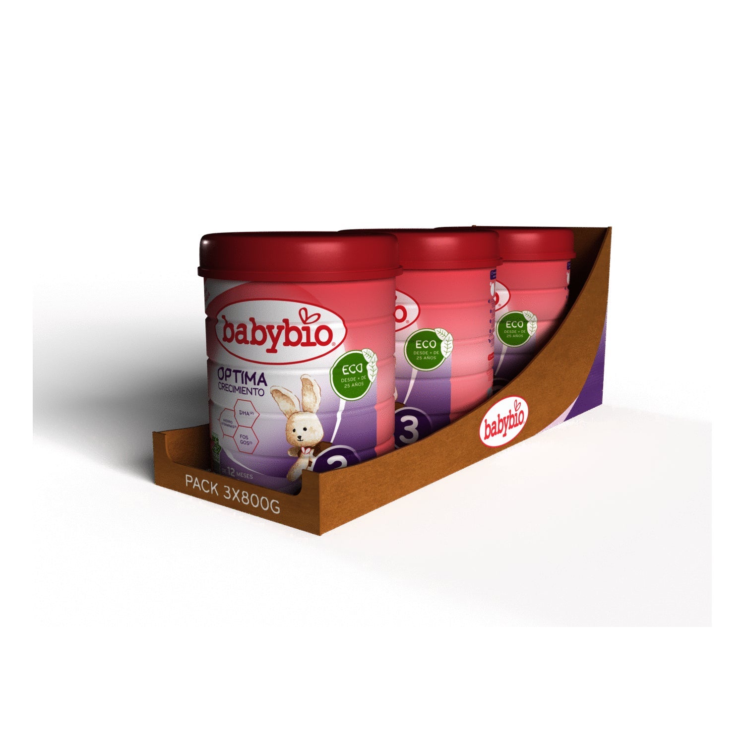 Babybio Óptima Crecimiento 3 3x800g