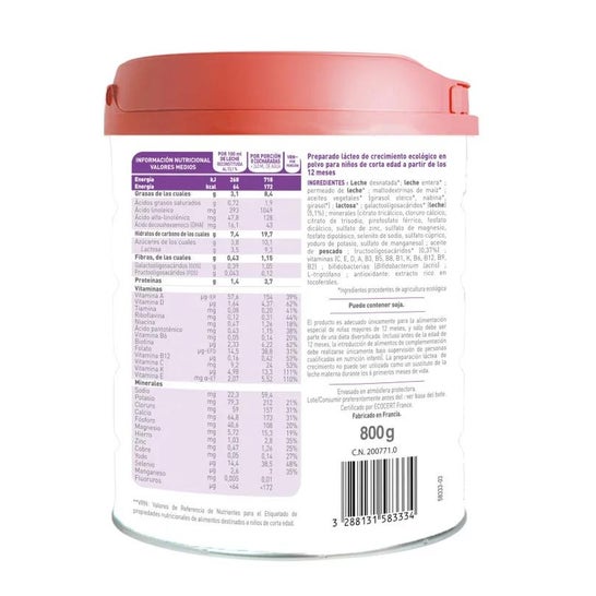 Babybio Óptima Crecimiento 3 3x800g