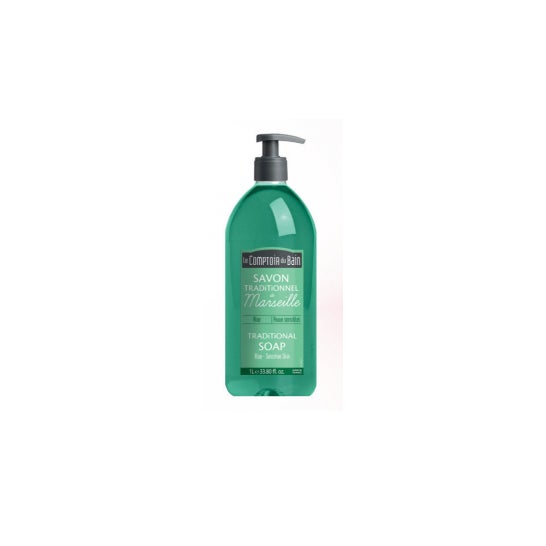 THE BATH COMPTOIR Jabón tradicional de Marsella ALOE Botella de 1 litro