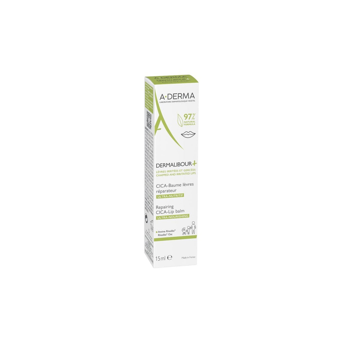 A-Derma Dermalibour+ CICA Bálsamo Labial Reparador 15ml
