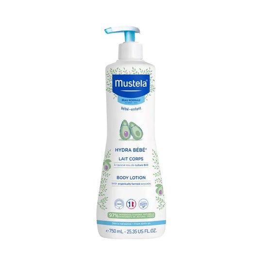 Mustela Hydra Bebé Leche Corporal con Aguacate BIO 750ml