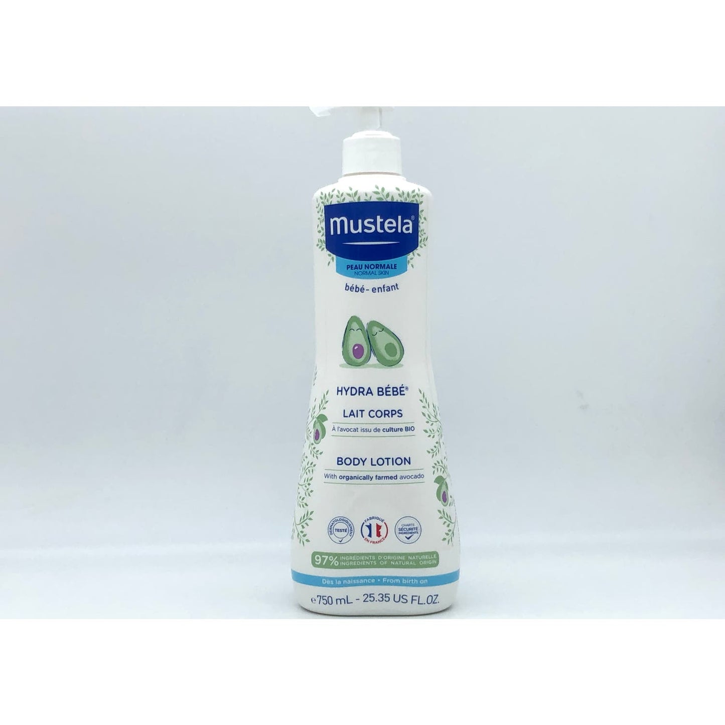 Mustela Hydra Bebé Leche Corporal con Aguacate BIO 750ml