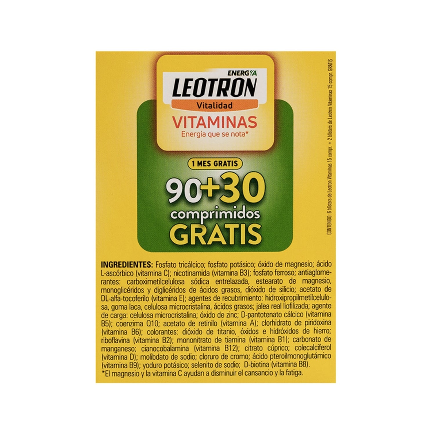 Leotron Vitaminas 90comp + 30comp