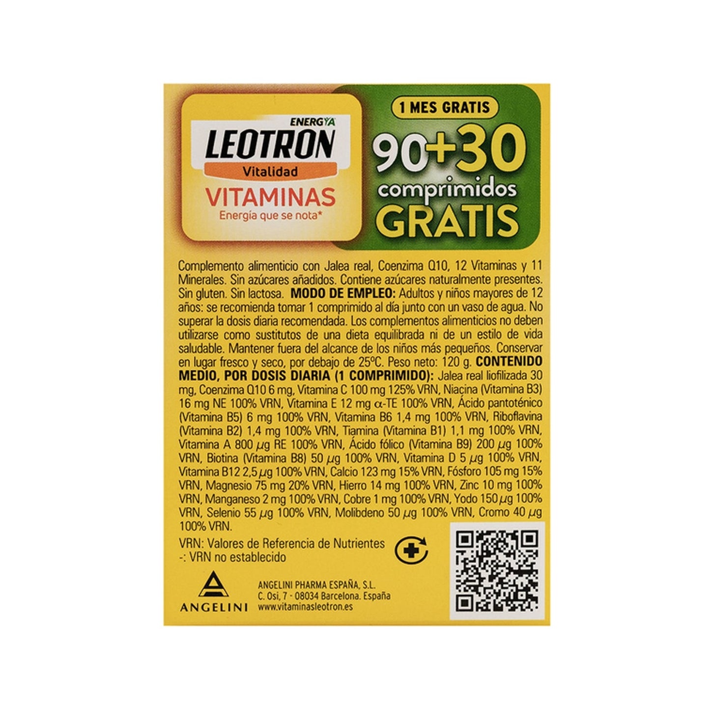 Leotron Vitaminas 90comp + 30comp