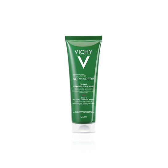 Vichy Normaderm 3 en 1 Limpiador Exfoliante Mascarilla 125 ml