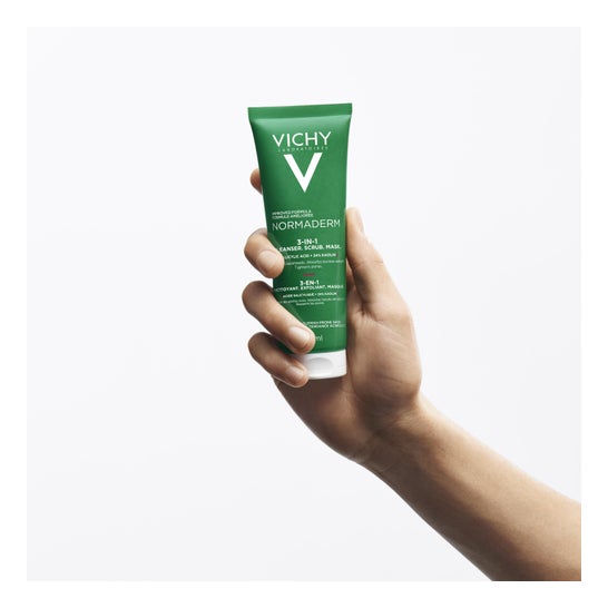 Vichy Normaderm 3 en 1 Limpiador Exfoliante Mascarilla 125 ml