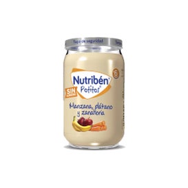 Nutribén Potitos manzana, plátano y zanahoria 1 potito 235g