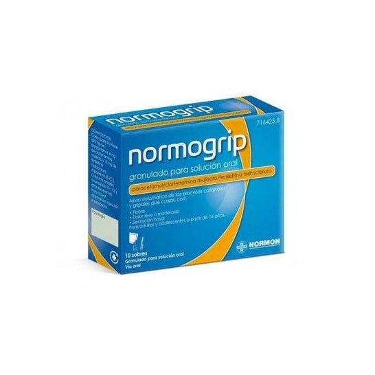 Normogrip 650mg 10 sobres