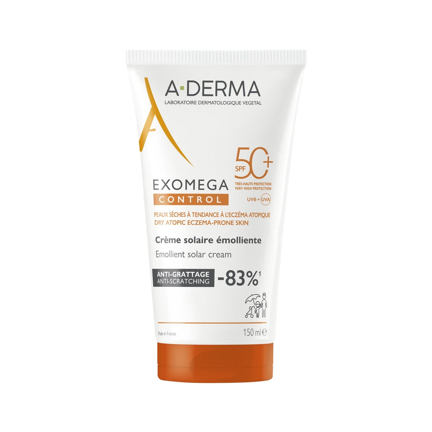 A-Derma Exomega Control Protector Solar Emoliente SPF50+ 150ml