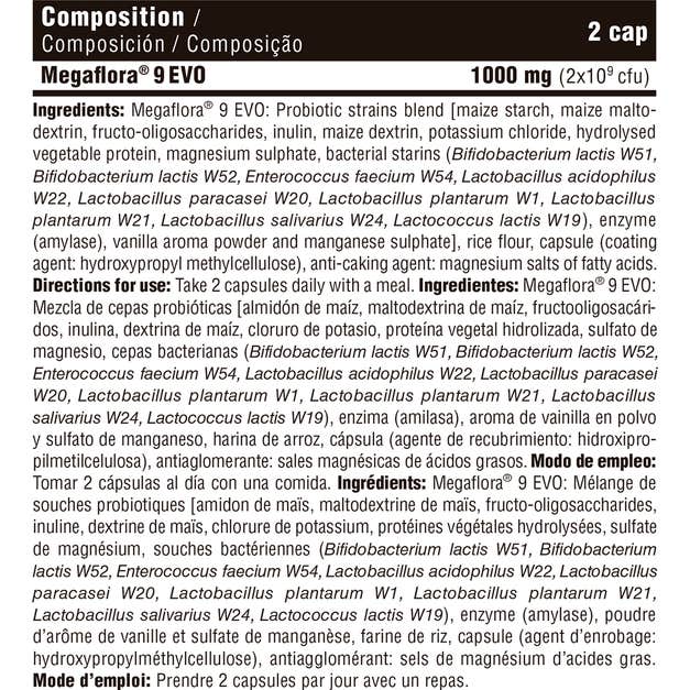 DMI Nutrition Vital Flora Probiotics Megaflora9 Evo 60caps