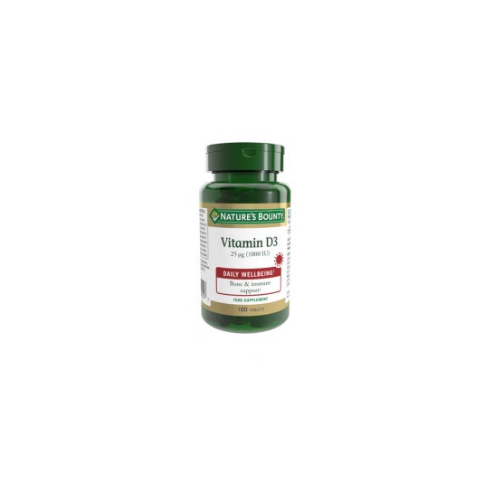 Nature's Bounty Vitamina D3 25mg 1000IU 100comp