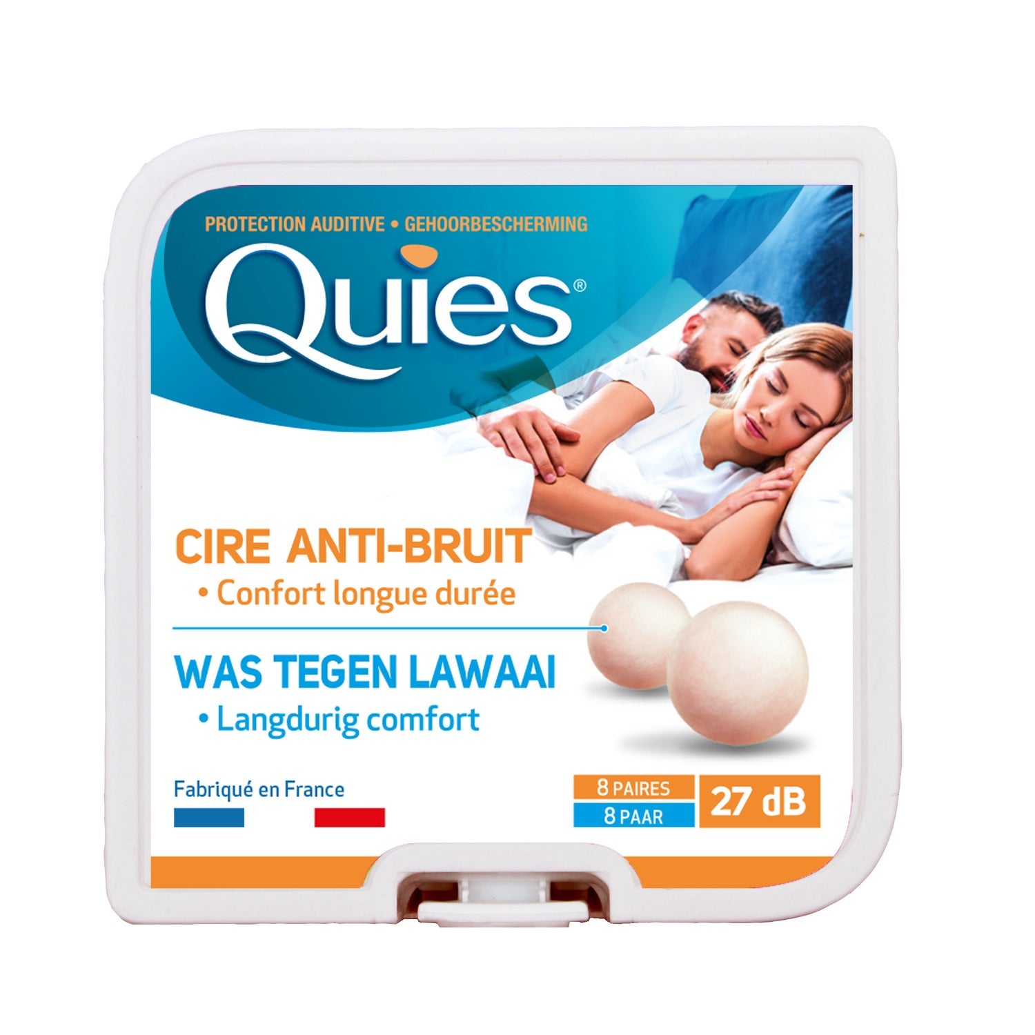Quies tapones para los oídos cera natural 16uds
