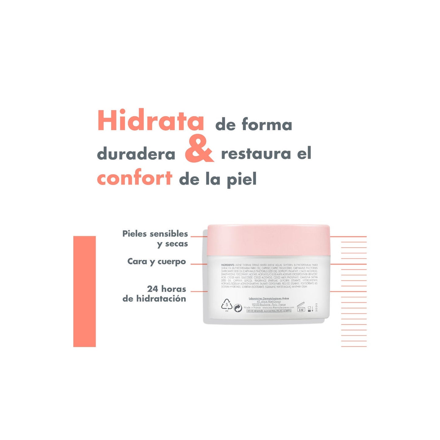 Avène Body bálsamo fundente hidratante 250ml