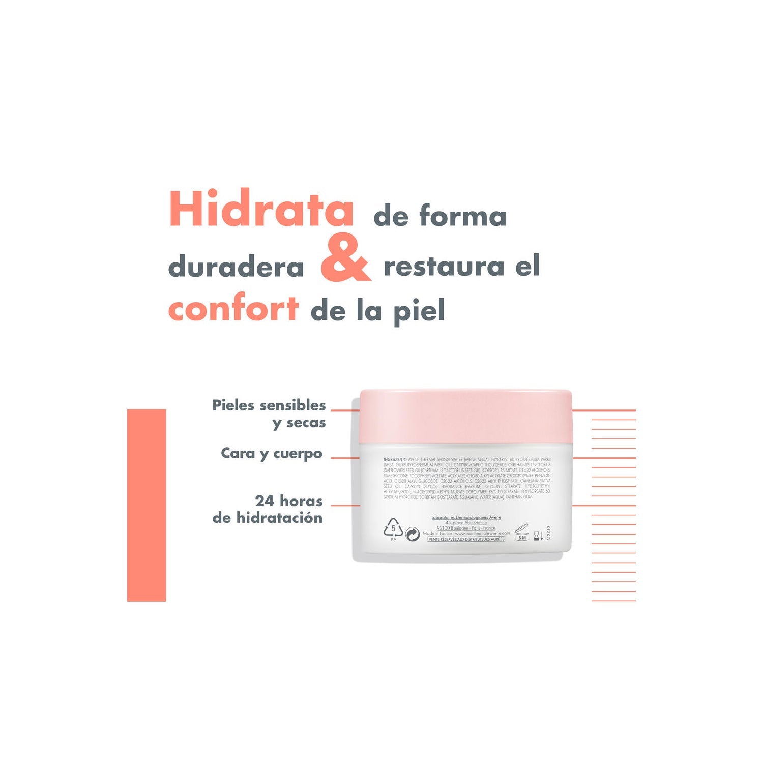 Avène Body bálsamo fundente hidratante 250ml