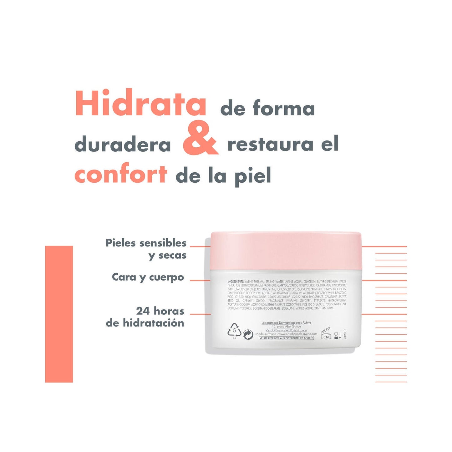 Avène Body bálsamo fundente hidratante 250ml