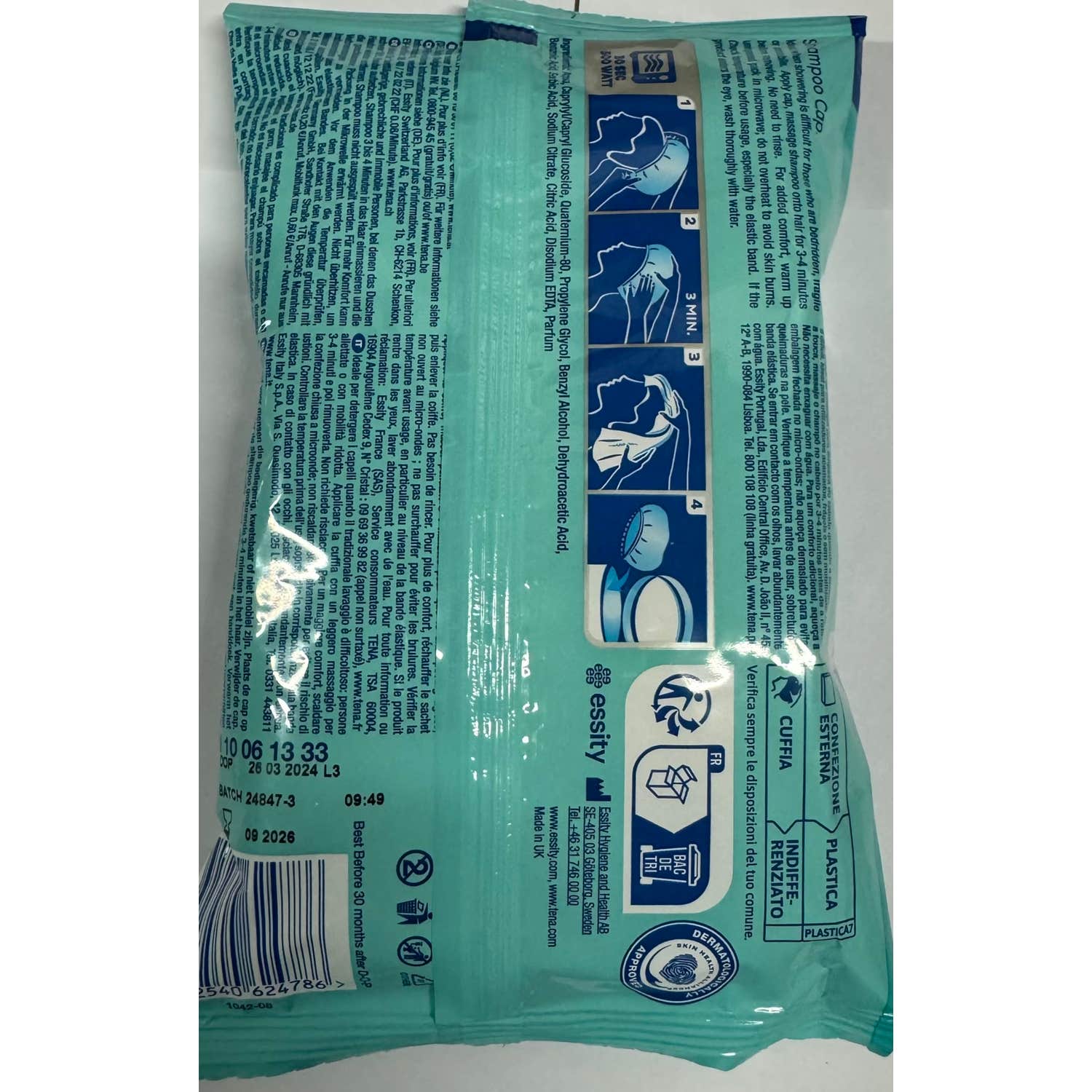Tena Shampoo Cap 1ud