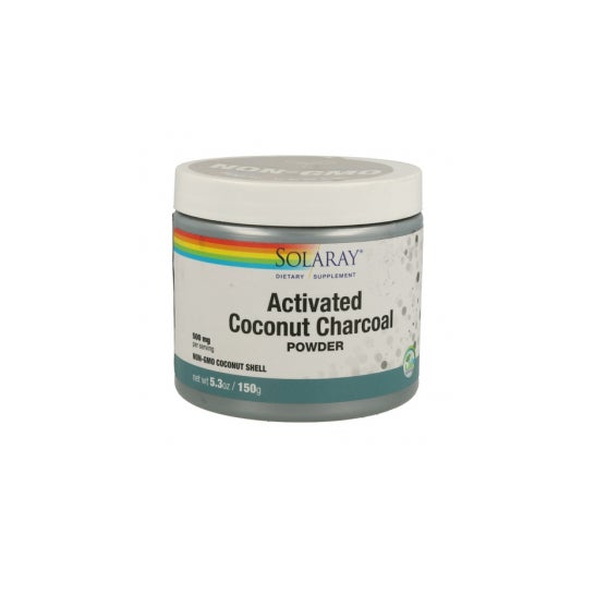 Solaray Charcoal Coconut Activated Carbon Activo 75g