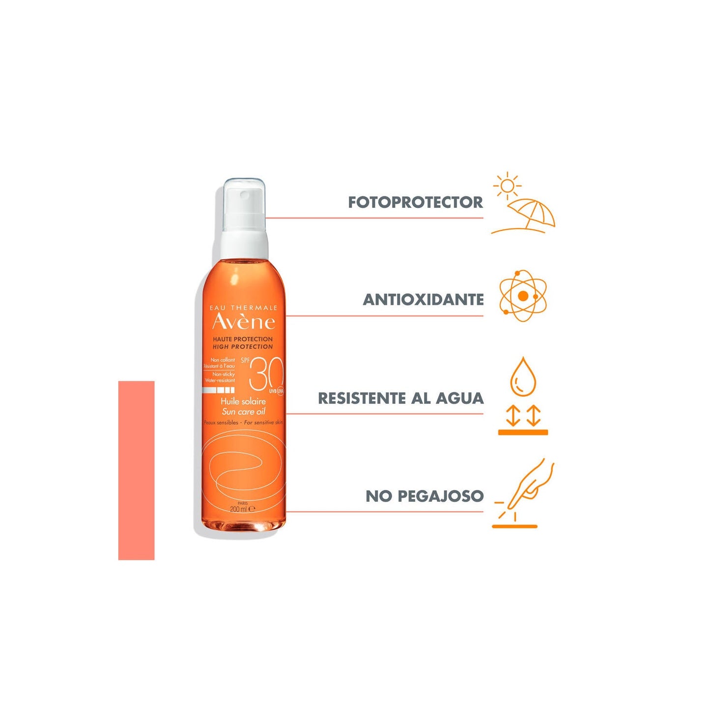 Avène Solar Aceite SPF30+ 200ml