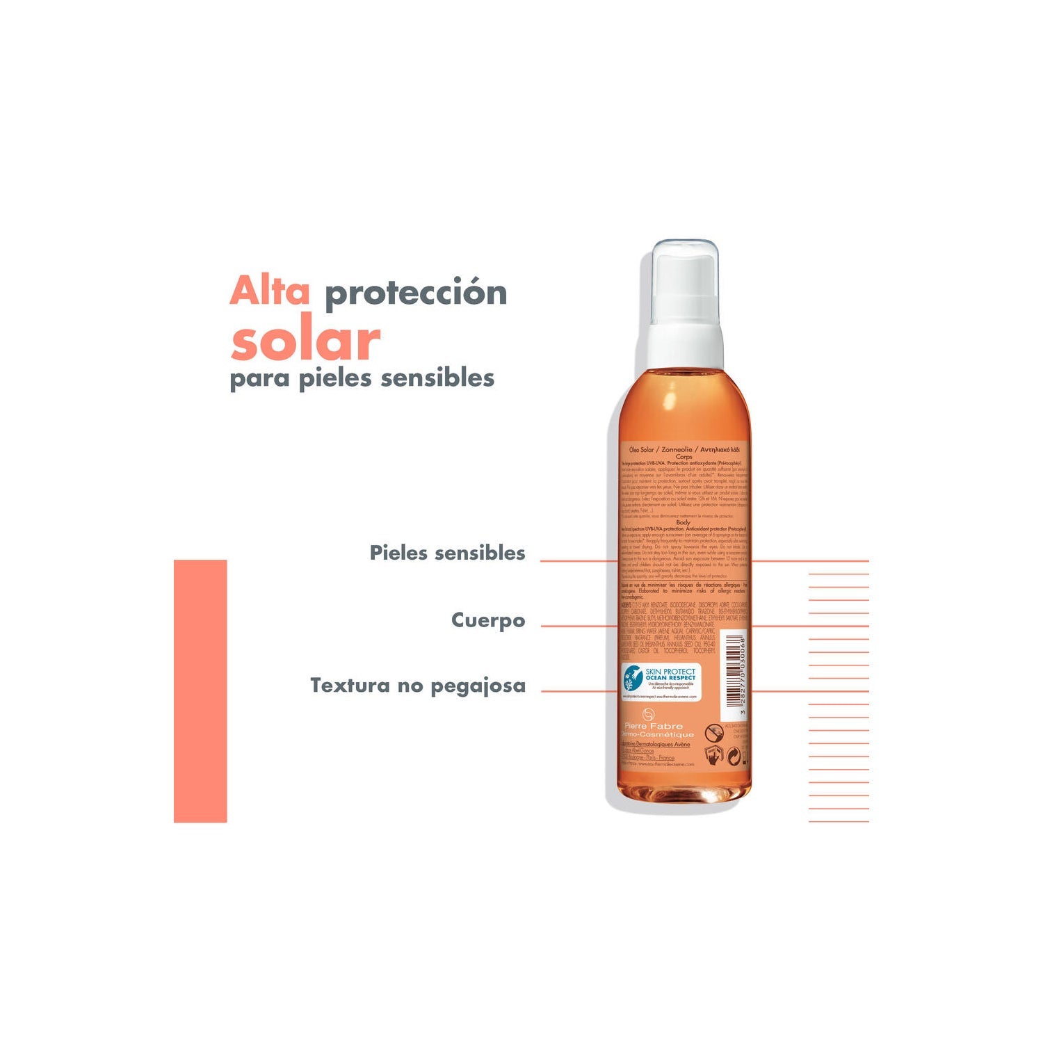 Avène Solar Aceite SPF30+ 200ml