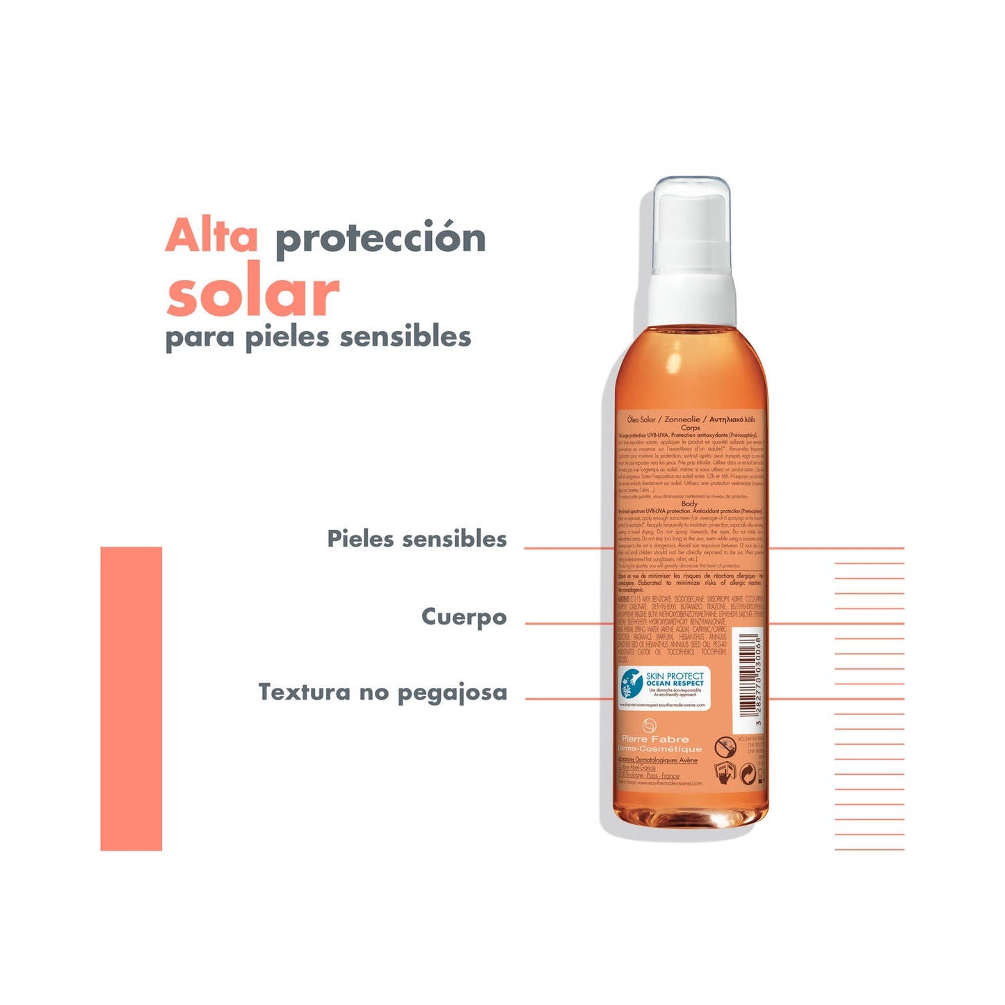Avène Solar Aceite SPF30+ 200ml