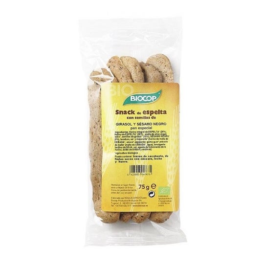 Biocop Snack Espelta girasol Sésamo 75 g