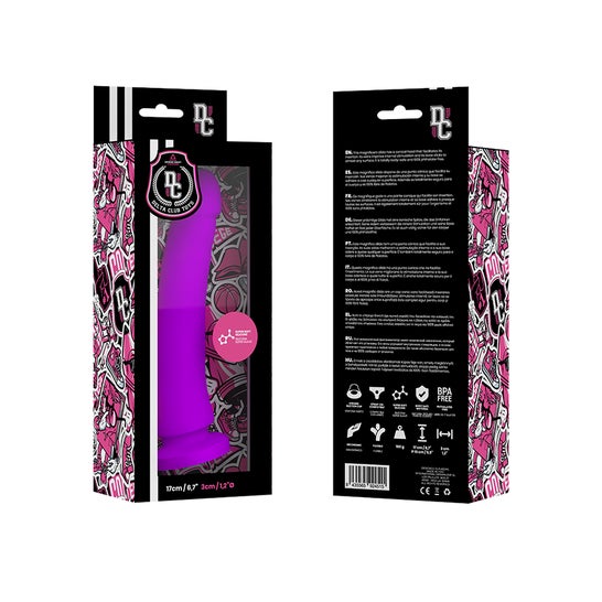 Delta Club Toys Dildo Lila Silicona Médica 17x3cm 1ud