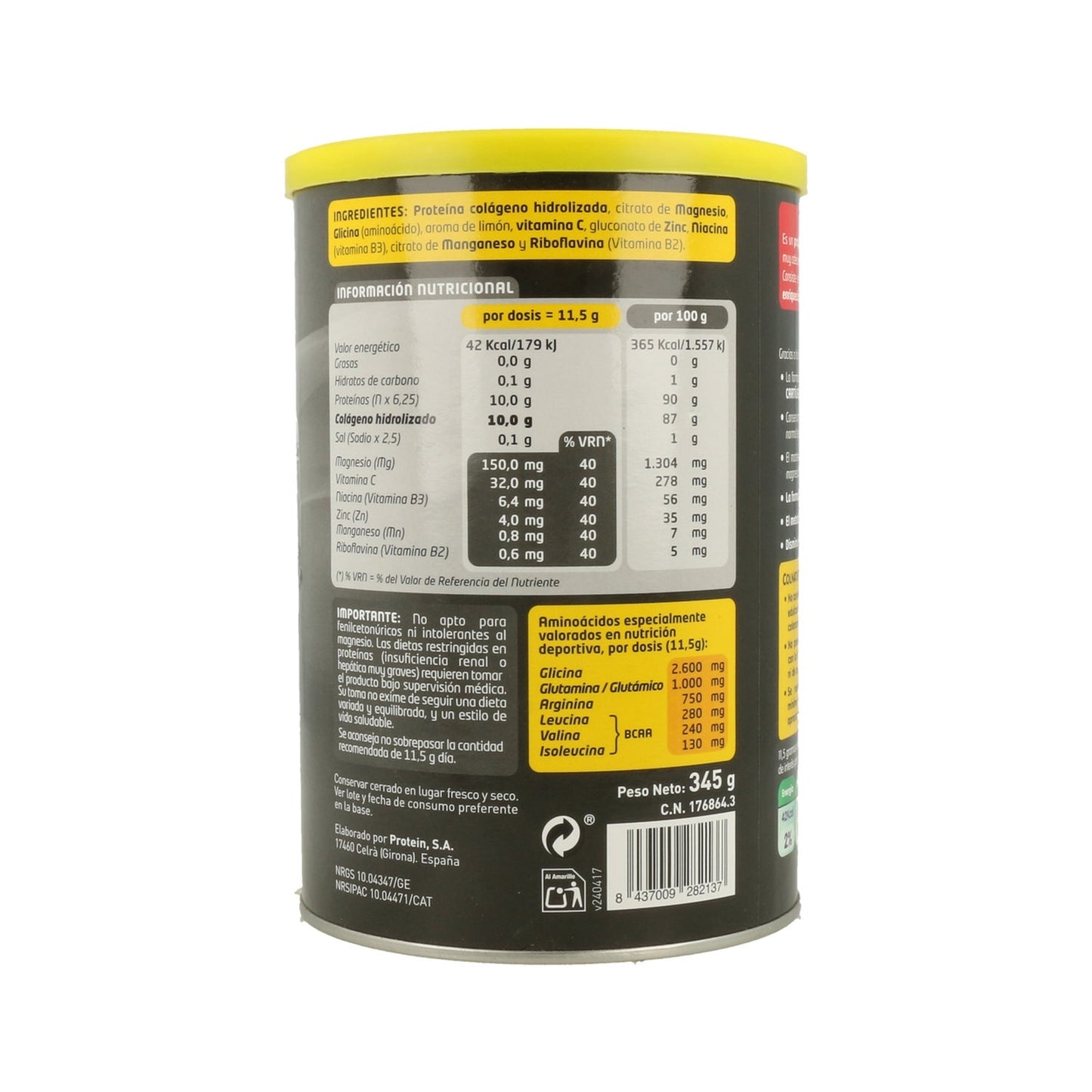 Colnatur® Sport Colágeno Natural Sabor Limón 360gr