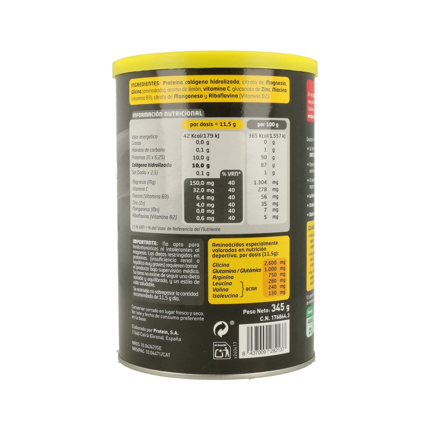 Colnatur® Sport Colágeno Natural Sabor Limón 360gr