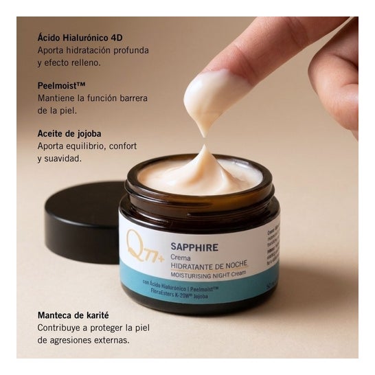 Q77plus Sapphire Crema Hidratante de Noche 50 ml