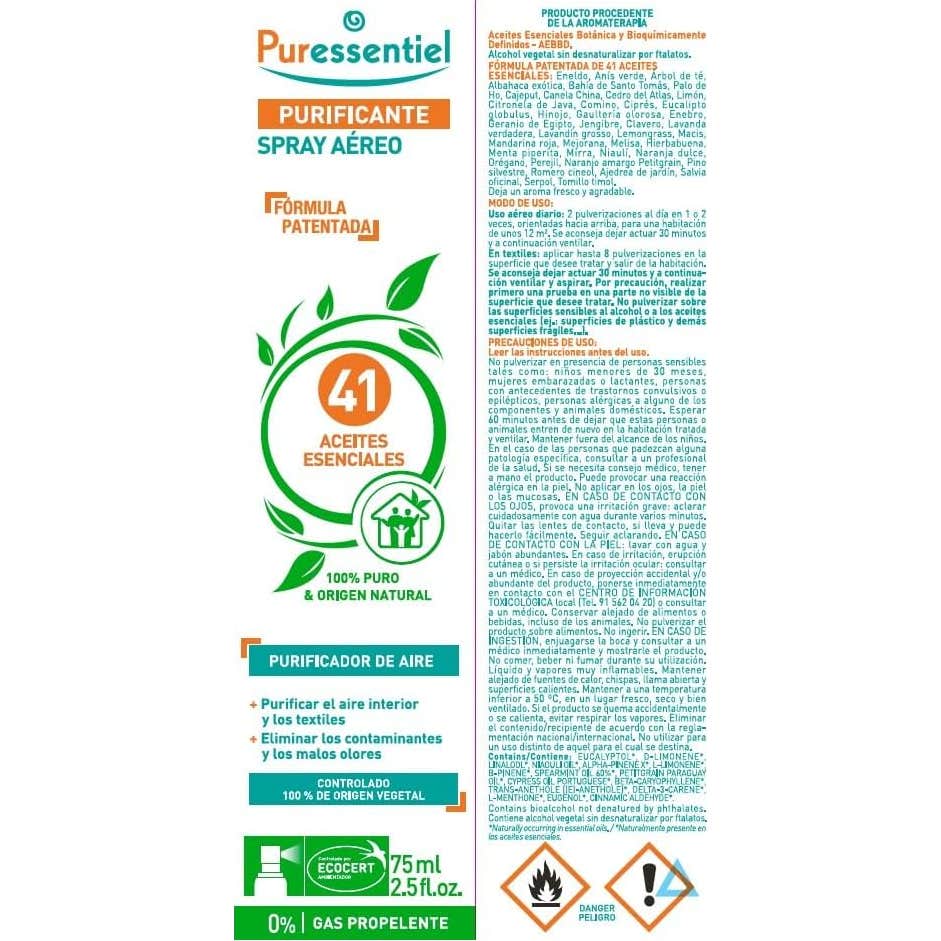 Puressentiel Spray Aéreo Purificante 41 75 ml