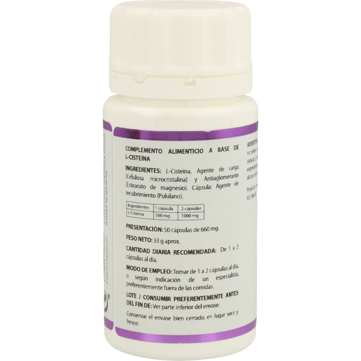 Equisalud L-Cisteína 500mg 50caps
