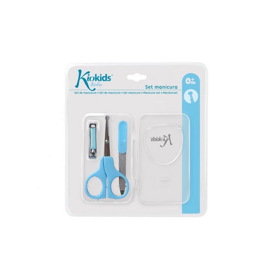 Kiokids Estuche de Manicura para Bebé en Azul