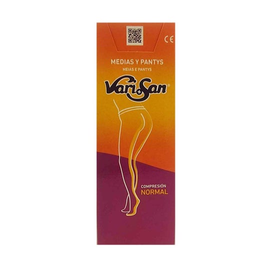 Vari+San Media Larga A-F Blonda Compresión Normal Negra Talla 2