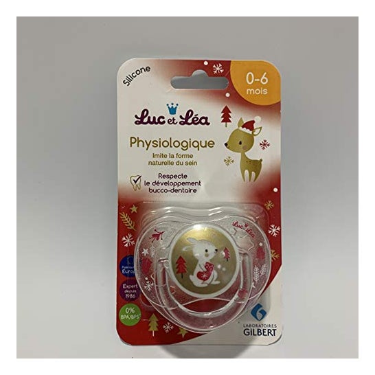 Luc et Léa Chupete Conejo Navideño 0-6 Meses 1ud