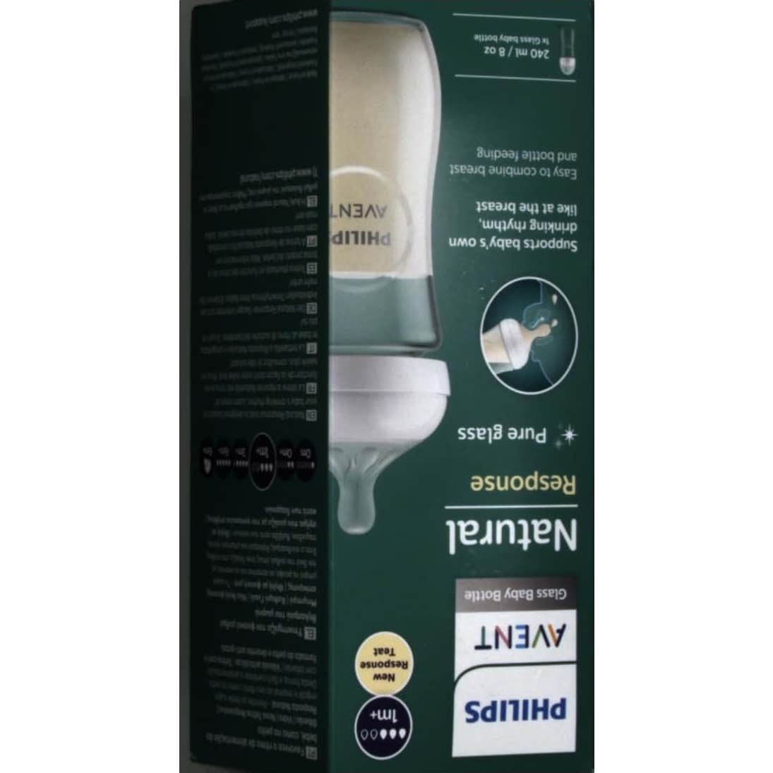 Philips Avent Natural Response Pure Glass Biberón 240ml