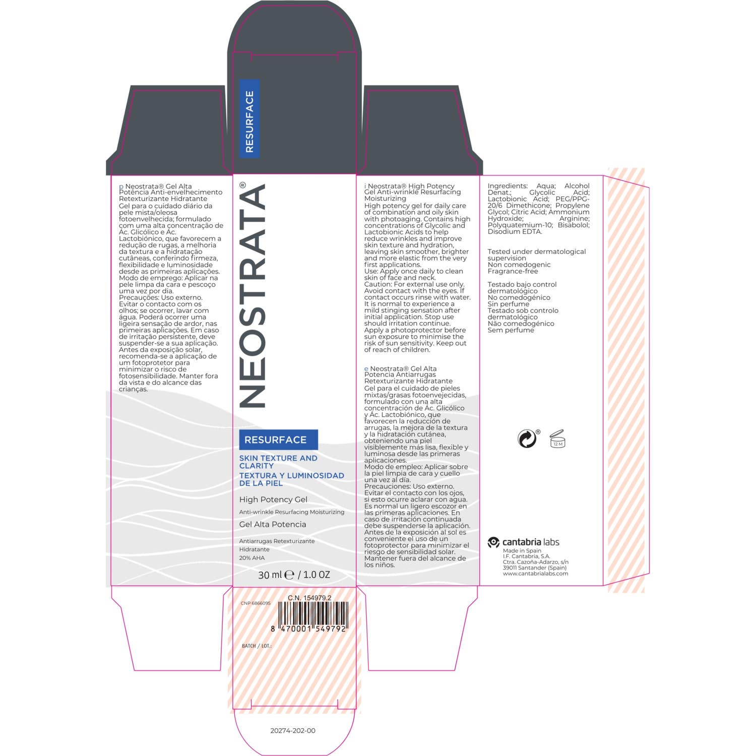 NeoStrata Resurface Gel Alta Potencia 30ml