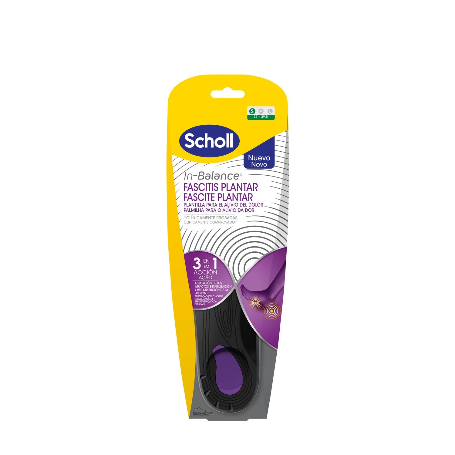 Scholl In-Balance Fascitis Plantar Talla S 1par