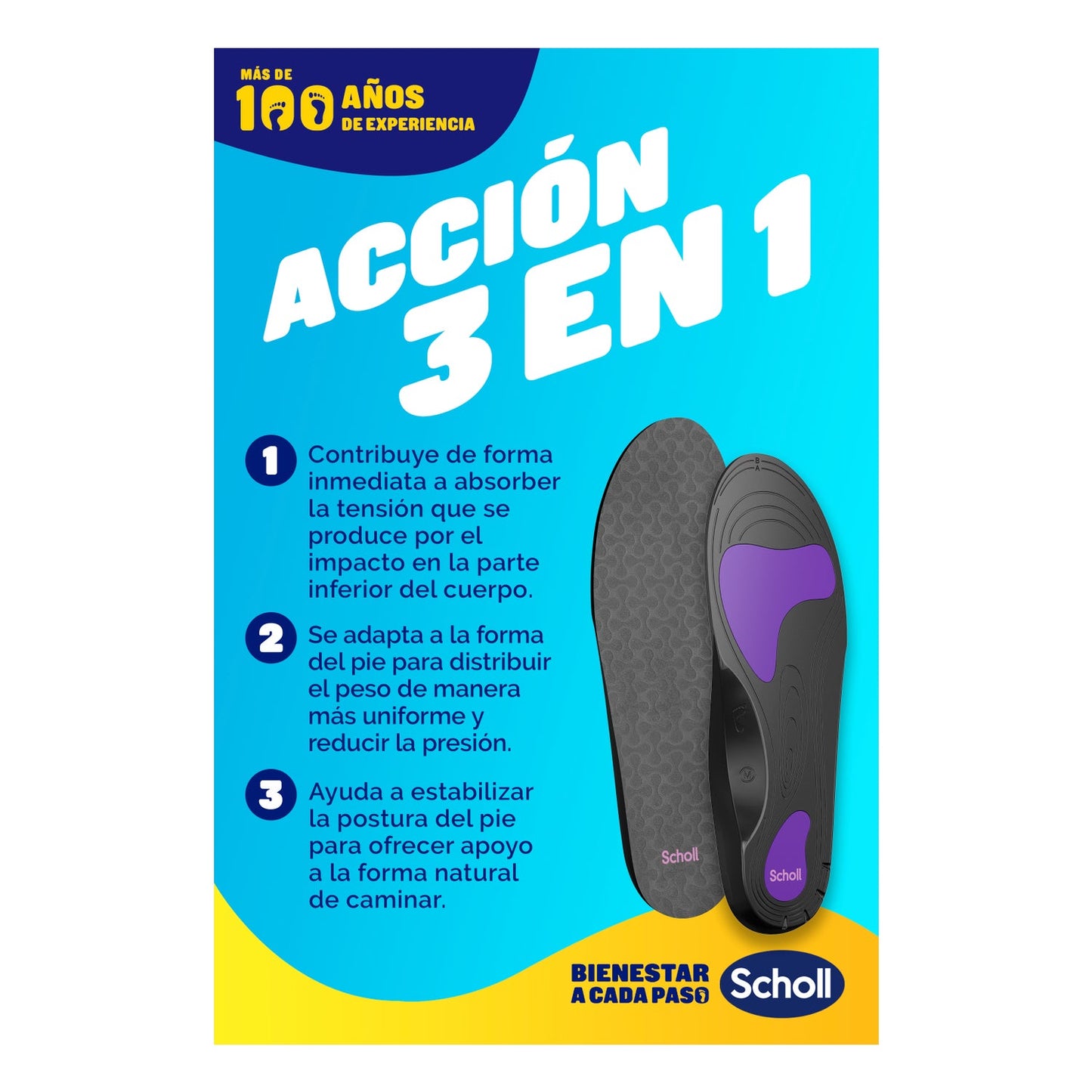 Scholl In-Balance Fascitis Plantar Talla S 1par