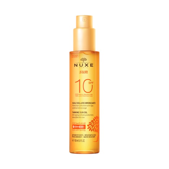 Nuxe Sun Aceite Solar Bronceador Protección Baja SPF10 Spray 150 ml